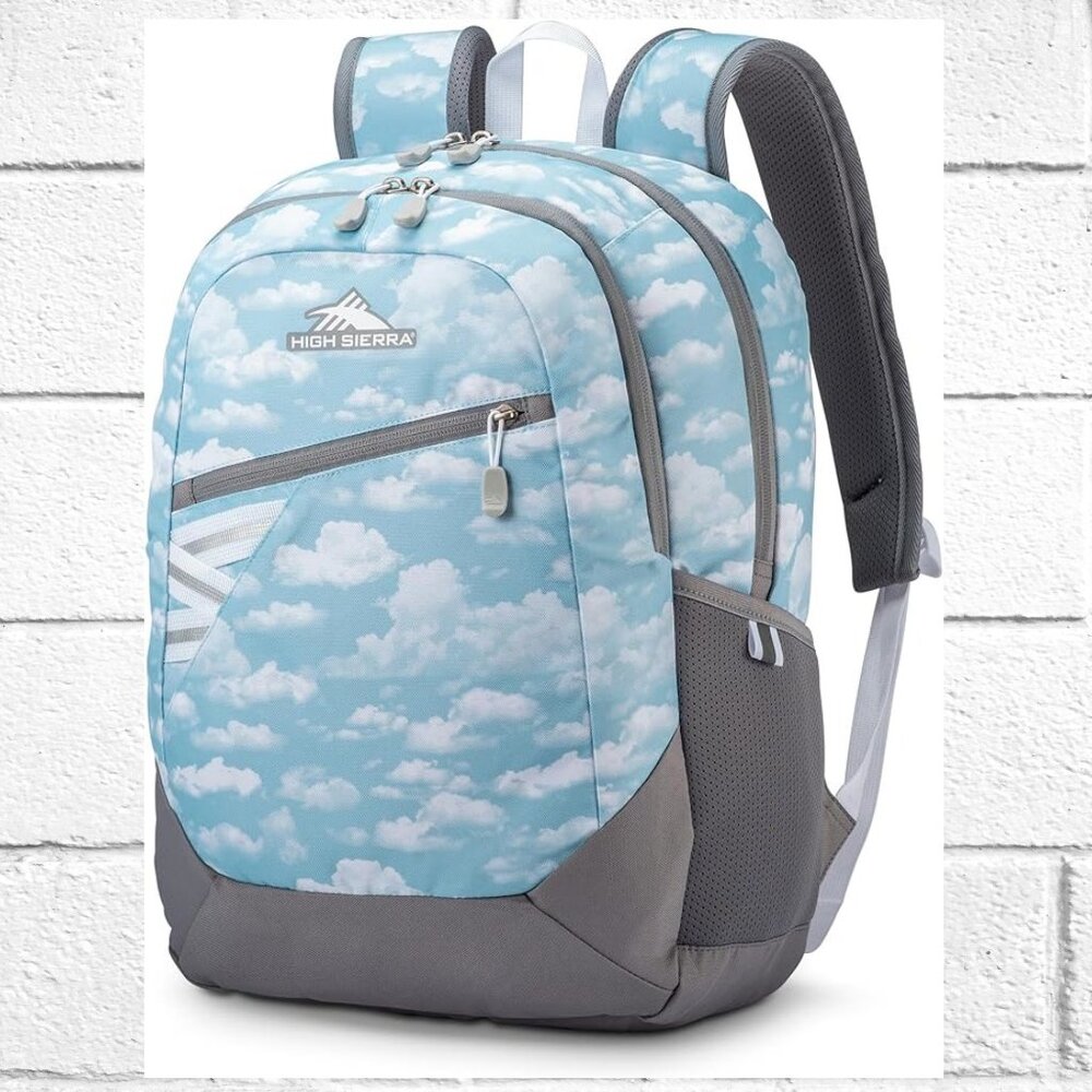 NWT! High Sierra Lightweight & Roomy Backpack w/Padded Back and Bottle Pockets